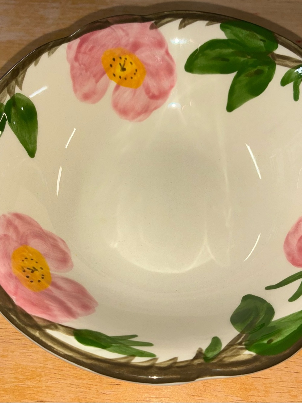 (1) 6 INCH Vintage Franciscan California Desert Rose Fruit/Dessert Bowl.